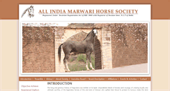 Desktop Screenshot of marwarihorsesociety.com