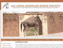 Tablet Screenshot of marwarihorsesociety.com